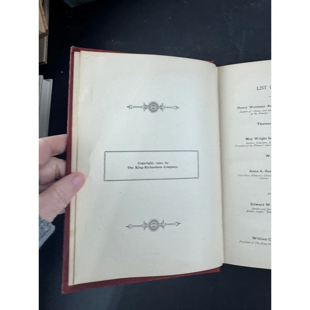 Antique 1902‎ Woman Her Position Influence and Achievement William C King Book